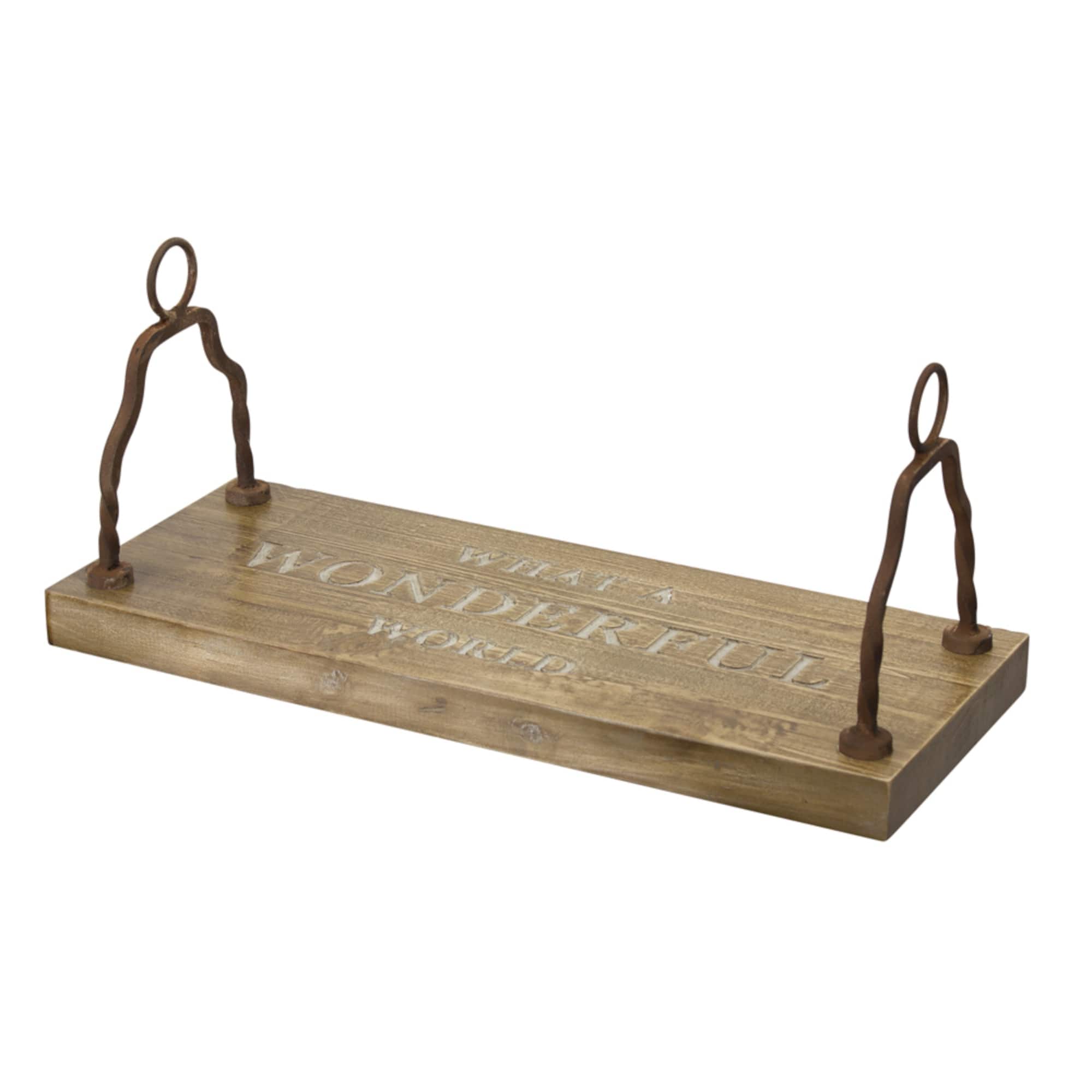 23.5" Wooden Wonderful World Swing